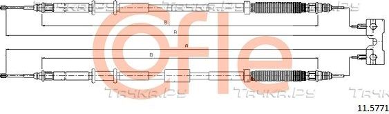 Трос ручника (тросик ручного тормоза) Cofle. Артикул 11.5771