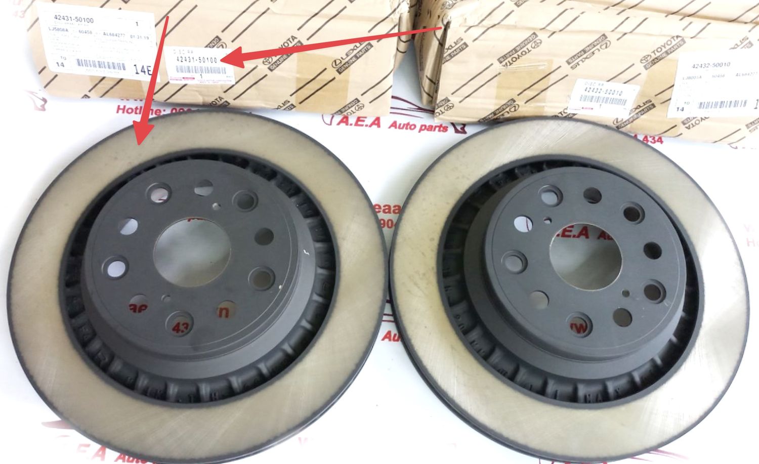 Тормозной диск Toyota. Артикул 4243150100