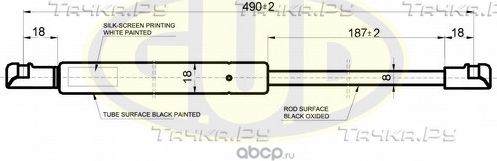 Амортизатор (упор) капота G.U.D. для Hyundai Sonata IV (EF) 1998-2004. Артикул GGS010145