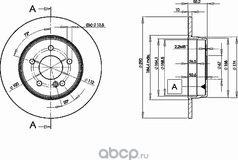 Диск тормозной (Icer). Артикул 78bd3412