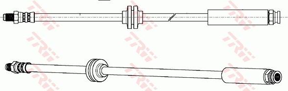 Тормозной шланг TRW задний правый/левый для Fiat Ducato III 2006-2026. Артикул PHB642