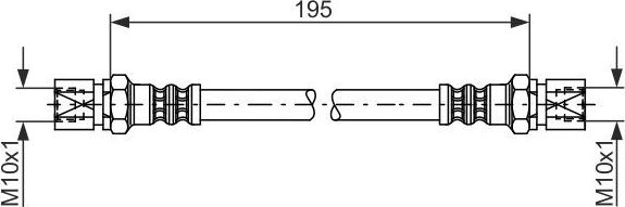 Тормозной шланг Bosch. Артикул 1 987 476 030