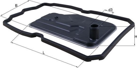 Фильтр АКПП Mahle для Mercedes-Benz M-Класс II (W164) 2005-2011. Артикул HX 124D