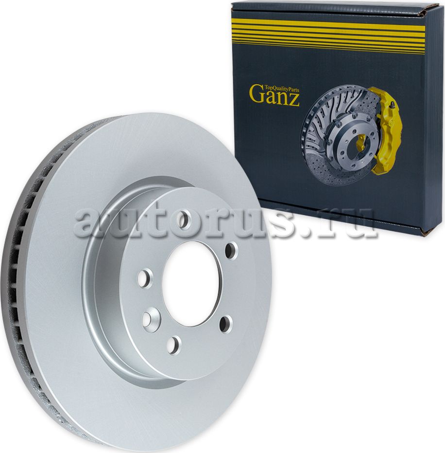 Диск тормозной передний с покрытием (Ganz). Артикул GIJ06134