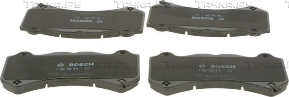 Тормозные колодки Bosch (Low-Metallic) передние для Cadillac CTS II 2008-2014. Артикул 0 986 494 975