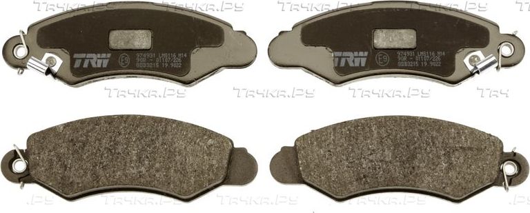 Тормозные колодки TRW передние для Subaru Justy II 1998-2003. Артикул GDB3215