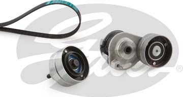 Приводной ремень поликлиновой с роликами (комплект) Gates FleetRunner™ Micro-V® Kit. Артикул K017PK1753HD