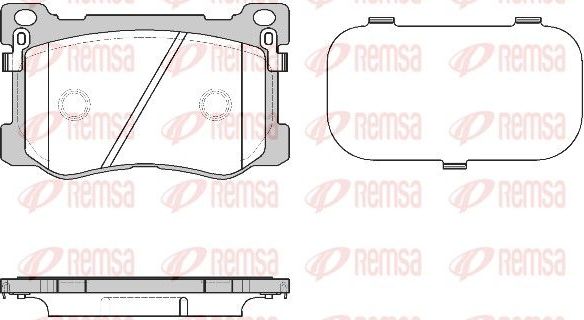 Тормозные колодки Remsa. Артикул 1475.12