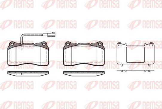 Тормозные колодки Remsa передние для Alfa Romeo 159 2005-2012. Артикул 0666.51