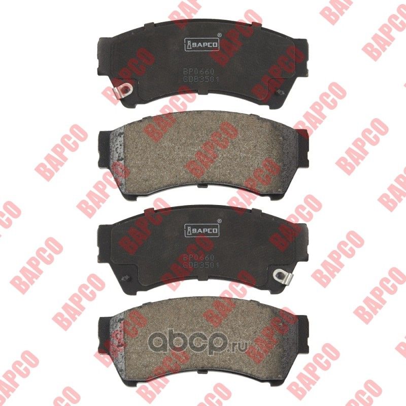 Колодки тормозные дисковые пер. MAZDA 6 Hatchback/Saloon/Wagon (GH) 0 (Bapco) Bapco. Артикул BP0660