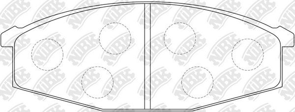 Тормозные колодки NiBK передние для Nissan 280ZX 1983-1984. Артикул PN2132