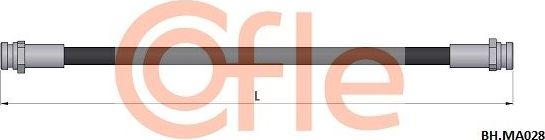 Тормозной шланг Cofle задний левый для Mazda Demio I (DW) 1998-2002. Артикул 92.BH.MA028
