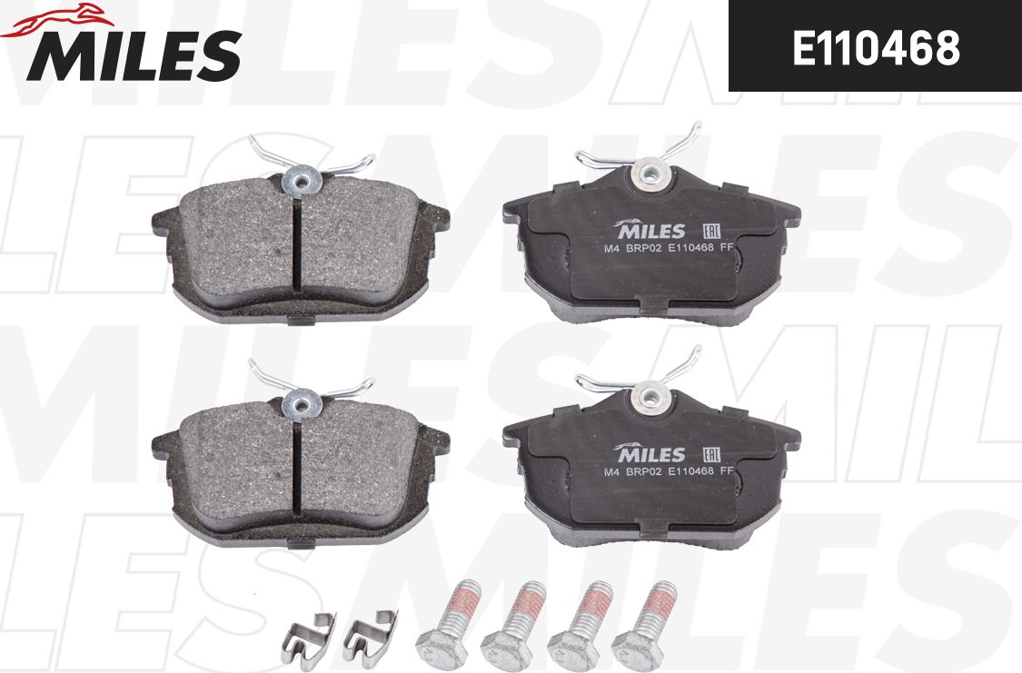 Тормозные колодки Miles (Semi-Metallic). Артикул E110468