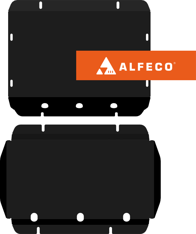 Защита Alfeco для картера (2 части) Chevrolet Tahoe IV 2014-2020. Артикул ALF.37.06