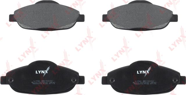 Тормозные колодки LYNXauto передние для Peugeot 408 I 2010-2026. Артикул BD-6102