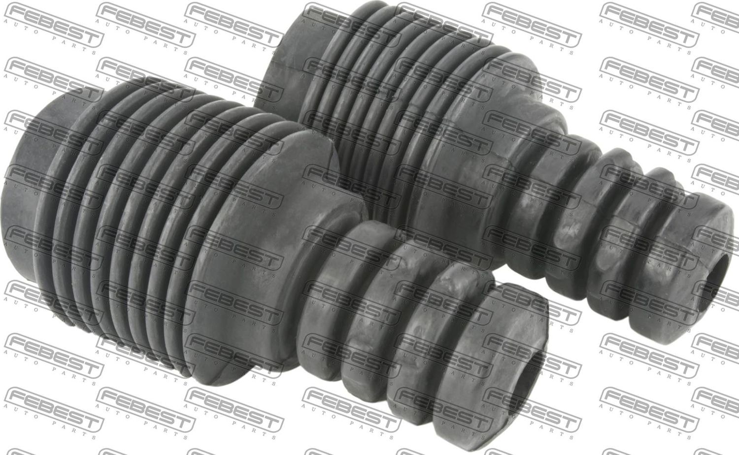 Комплект отбойников и пыльников амортизаторов (стоек) Febest. Артикул RNSHB-MEGIIF-KIT