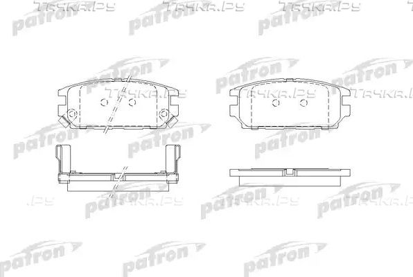 Тормозные колодки Patron задние для Mitsubishi Lancer VI 1992-1996. Артикул PBP1507