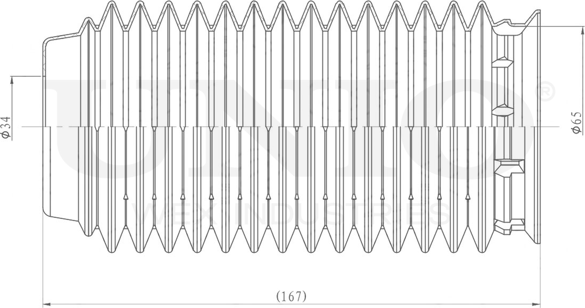 Пыльник амортизатора (Unio). Артикул DUC-10017
