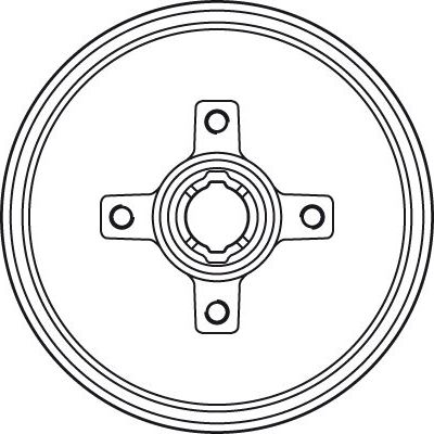 Тормозной барабан TRW. Артикул DB4134BR