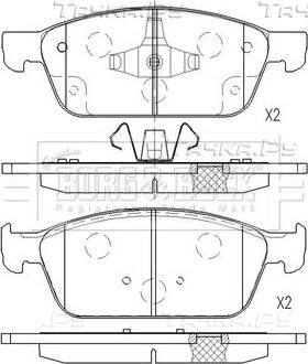Тормозные колодки Borg & Beck передние для Audi A5 II (F5) 2016-2026. Артикул BBP2631
