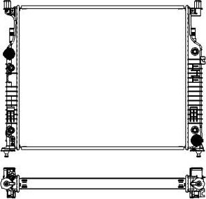 Радиатор охлаждения двигателя Sakura. Артикул 3312-1001