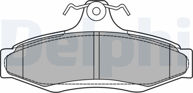 Тормозные колодки Delphi (Low-Metallic). Артикул LP1424