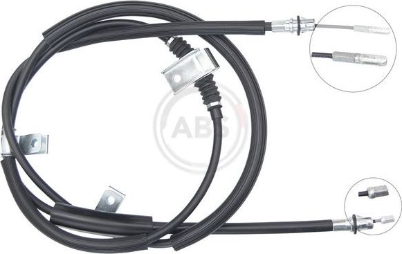 Трос ручника (тросик ручного тормоза) ABS. Артикул K12100