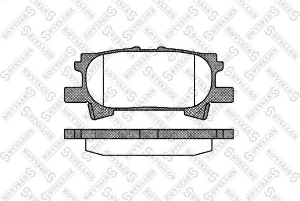 Тормозные колодки Stellox. Артикул 1051 000-SX