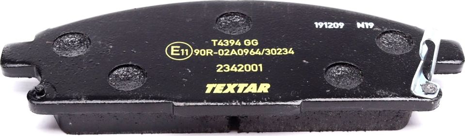 Тормозные колодки Textar. Артикул 2342001