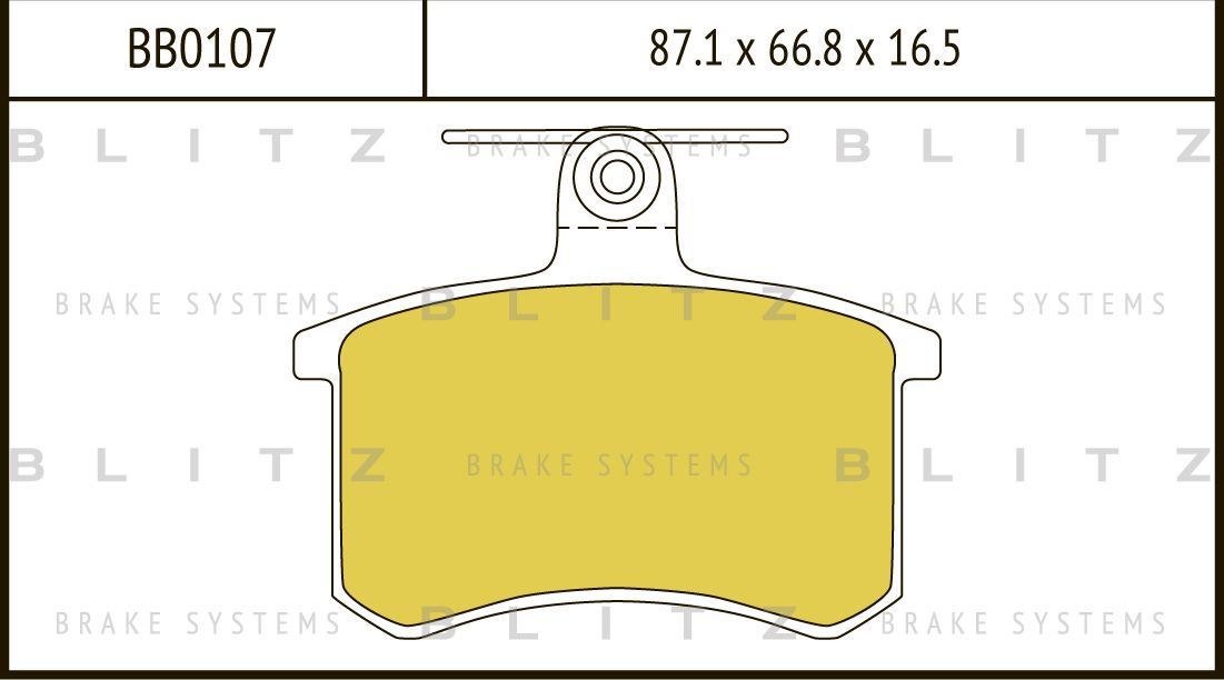 Колодки тормозные дисковые задние Audi 80/100/A4/A6/A8 1982 (Blitz). Артикул BB0107