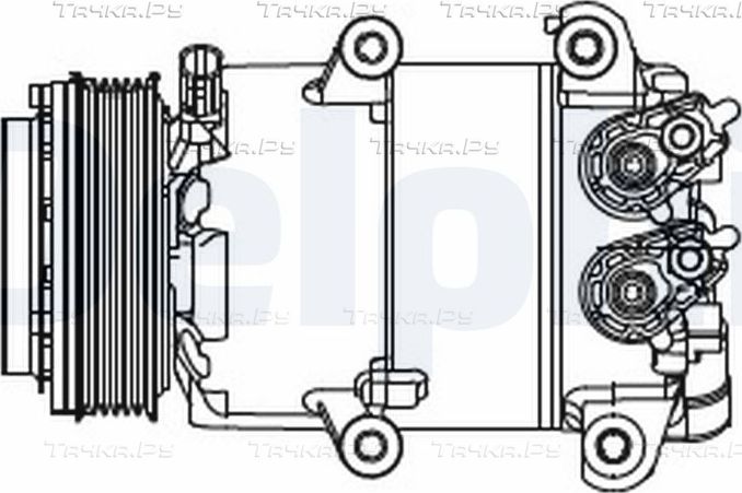 Компрессор кондиционера Delphi для Ford B-MAX 2012-2016. Артикул CS20466