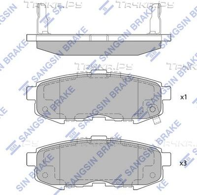 Тормозные колодки Sangsin Hi-Q. Артикул SP1520
