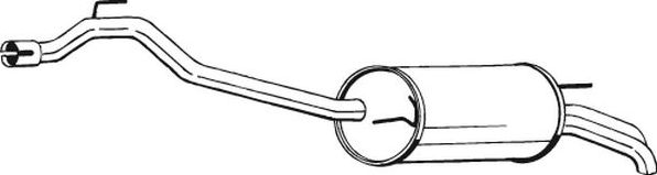 Глушитель (задняя часть) Bosal (Бельгия). Артикул 283-469