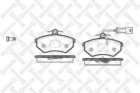 Тормозные колодки Stellox. Артикул 145 042-SX