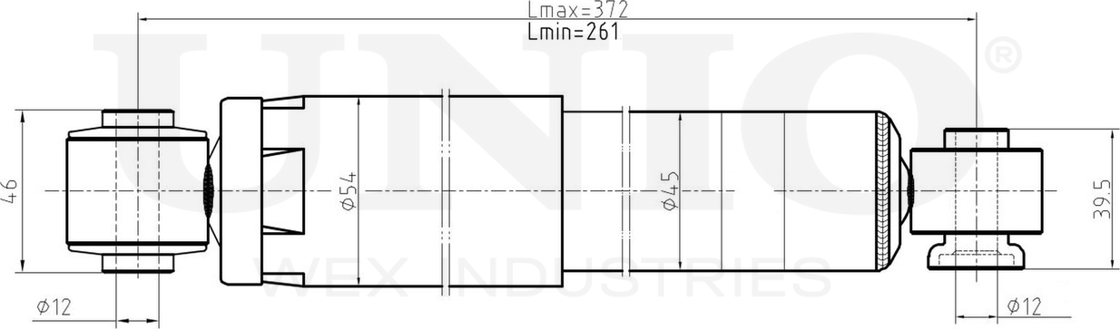 Амортизатор подвески (Unio). Артикул SAB-10421
