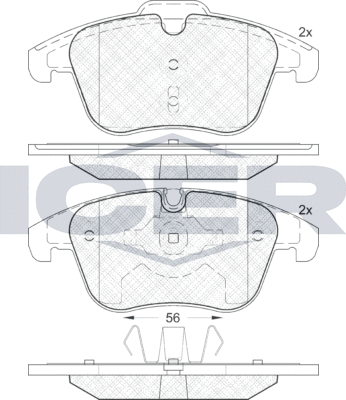Тормозные колодки Icer. Артикул 181886