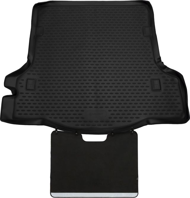 Коврик Autofamily полиуретановый с функцией защиты бампера Econom для багажника Renault Logan II седан 2014-2026. Артикул ELEMENT.SET.022