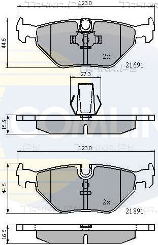 Тормозные колодки Comline Comline. Артикул CBP01011