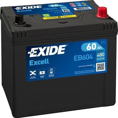 Аккумулятор Exide Excell ** для Mazda CX-5 II 2017-2024. Артикул EB604