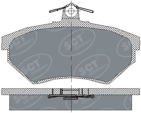 Тормозные колодки SCT-Germany. Артикул SP 110 PR