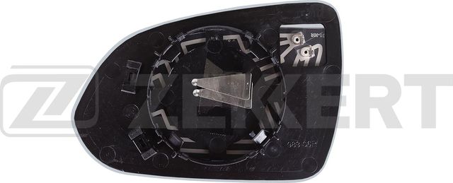 Зеркальное стекло бокового зеркала Zekkert. Артикул SP-1178