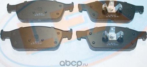 Колодки тормозные передние (LEX). Артикул 25736