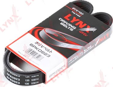 Приводной ремень поликлиновой LYNXauto для Mazda RX-7 III (FD) 1992-2002. Артикул 6PK0923