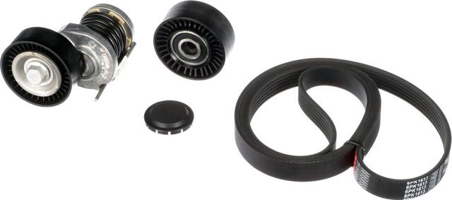 Приводной ремень поликлиновой с роликами (комплект) Gates Micro-V® Kit для Audi A4 II (B6) 2000-2004. Артикул K016PK1613