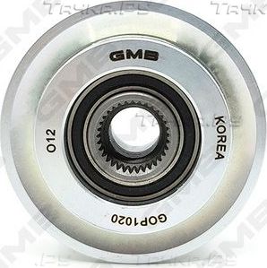 Муфта генератора обгонная GMB для Hyundai H-1 II 2008-2026. Артикул GOP1020