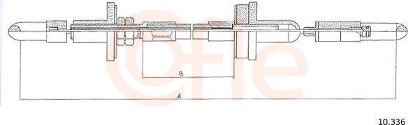 Трос сцепления Cofle. Артикул 10.336