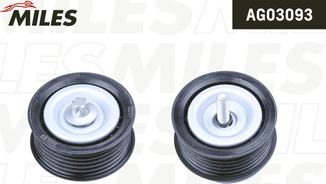 Направляющий (ведущий) ролик приводного поликлинового ремня Miles. Артикул AG03093