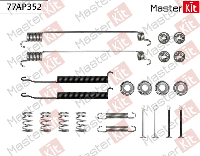 Комплект установочный барабанных колодок Nissan PICK UP (D22) 1997 (Master KIT). Артикул 77AP352