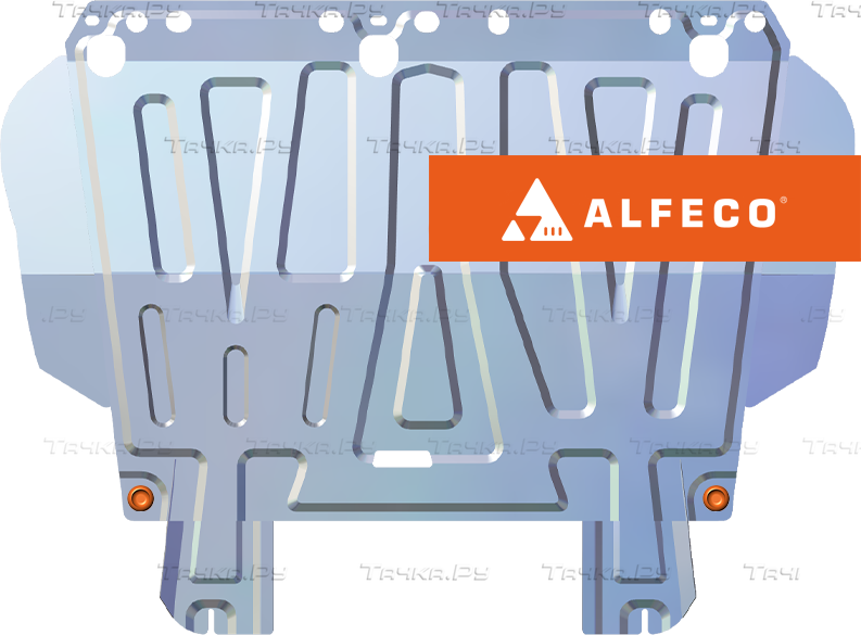 Защита алюминиевая Alfeco для картера и КПП Ford Focus II 2005-2011. Артикул ALF.07.260al