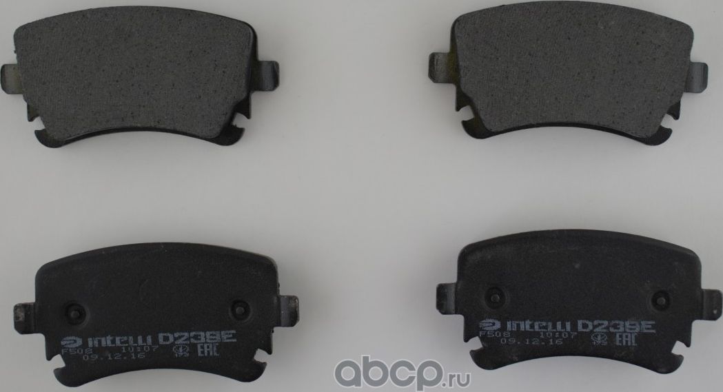 Колодки дискового тормоза задние для автомобилей (Intelli). Артикул D239E